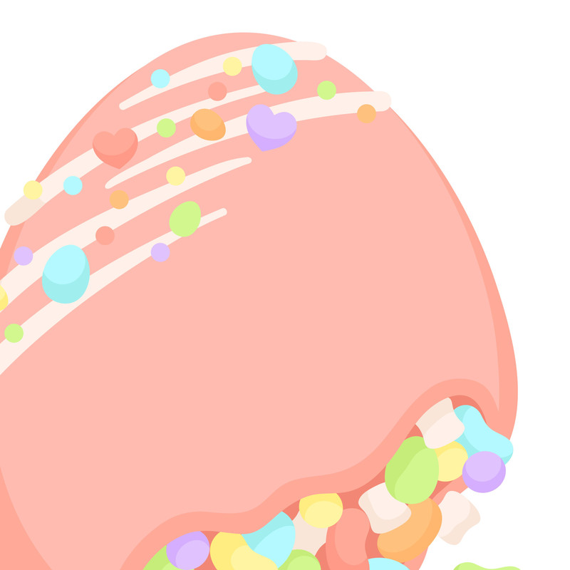 Easter Breakable Egg Candy Clipart SVG PNG EPS Images Easter Egg Chick Bunny Caramel Apple Chocol 4