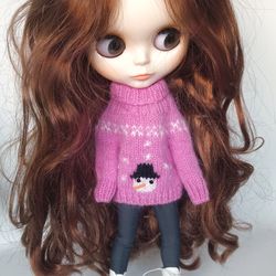 Christmas sweater for Blythe doll