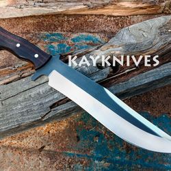 handmade high carbon spring steel 6150 fighter outdoor tactical camping & hunting bowie knife, self defiance