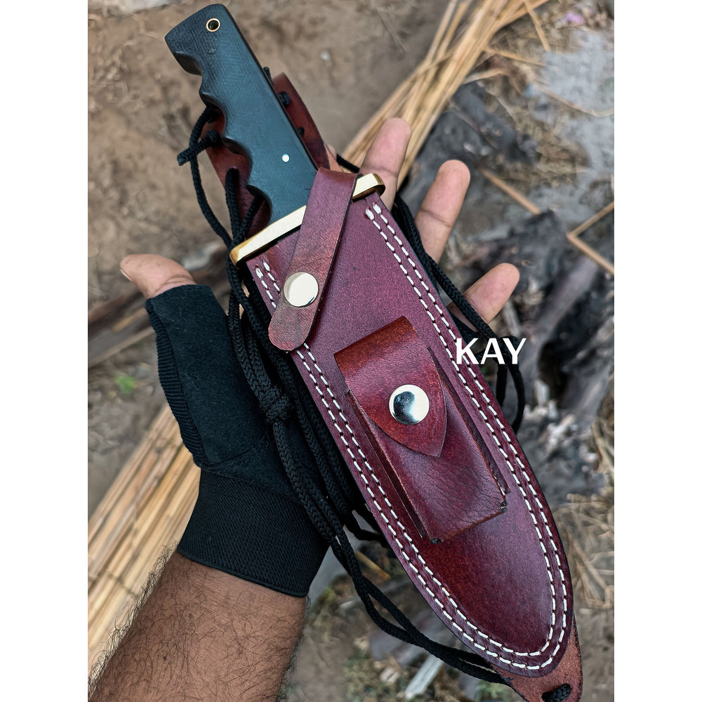 Custom Handmade D2 Tool Steel Randall Diver Style Outdoor Tactical Camping Hunting Bowie Saw Teeth Knife 2