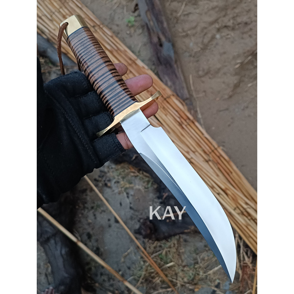 Custom Handmade 6150 High Carbon Steel Randall Recon Style Outdoor Tactical Camping Hunting Bowie Knife 0