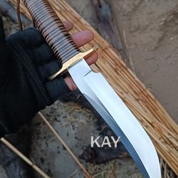 custom handmade 6150 high carbon steel randall recon style outdoor tactical camping & hunting bowie knife