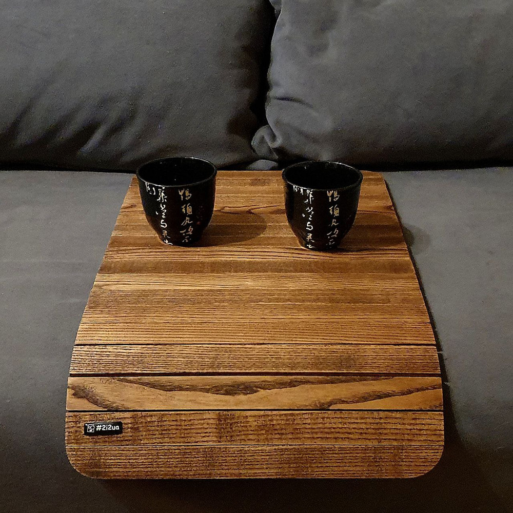 Sofa Arm Tray Walnut Color Sofa Tray Table Armrest Tray Wooden Coffee Table Lap Desk Wooden Tray 8
