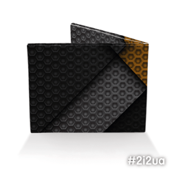 tyvek paper slim wallet, hexagon