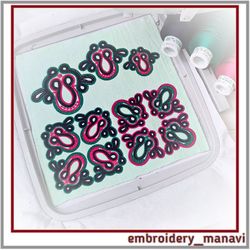 Machine embroidery designs patterns for decorating accessories and home decor
