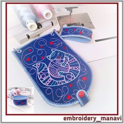 In The Hoop designs from needlewoman organizer and keychain or bracelet, wristband by Embroidery Manavi 05