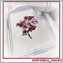 Machine embroidery design photo stitch Tulip from Embroidery Manavi 05