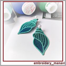 FSL In The Hoop design Earrings Shell 2 (ITH) - Embroidery Manavi 05