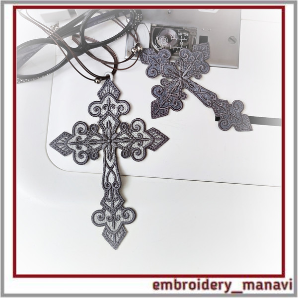 Embroidery_Design_Religious_FSL_pendant_Cross_lace_insert_Embroidery_Manavi_05