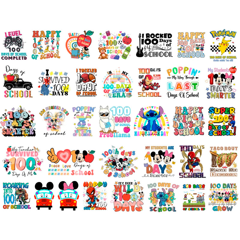 Big Bundle 100 Days Of School Png Svg (8).jpg