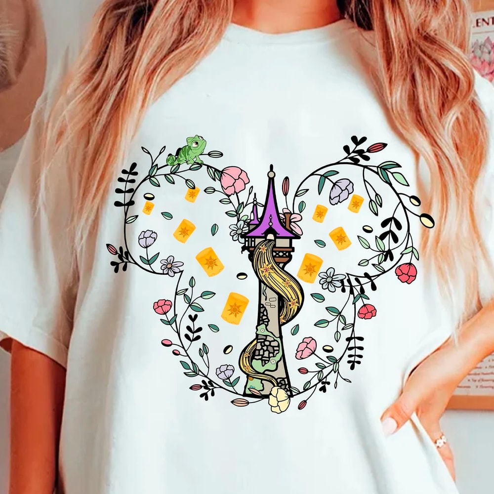 Flower Mouse Princess in The Tower Png, Tangled Castle Png (1).jpg