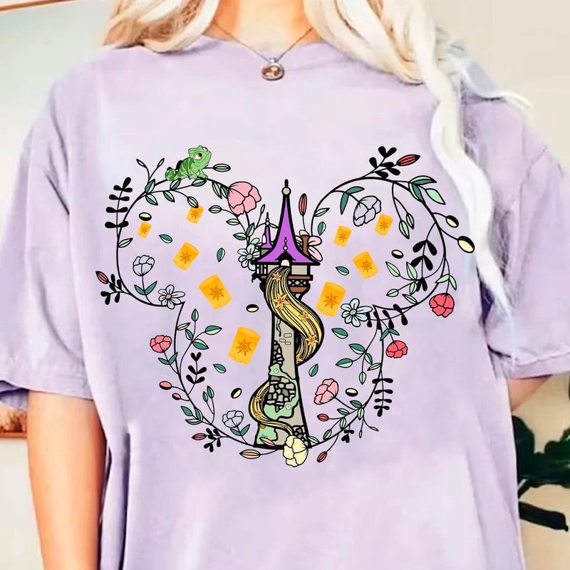 Flower Mouse Princess in The Tower Png, Tangled Castle Png (1)b.jpg