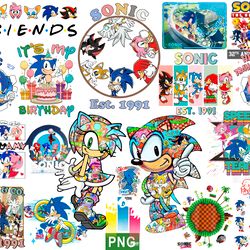 bundle sonic the hedgehog png, sonic birthday png, vintage sonic 1991 png, sonic and friends png, sonic the hedgehog png