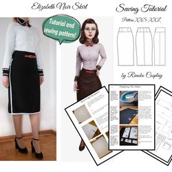 Elizabeth Cosplay Bioshock Skirt Pattern Sizes XXS-XXL