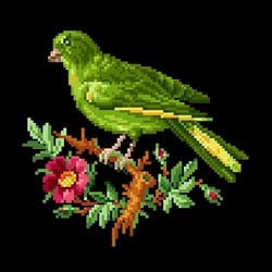 the green bird