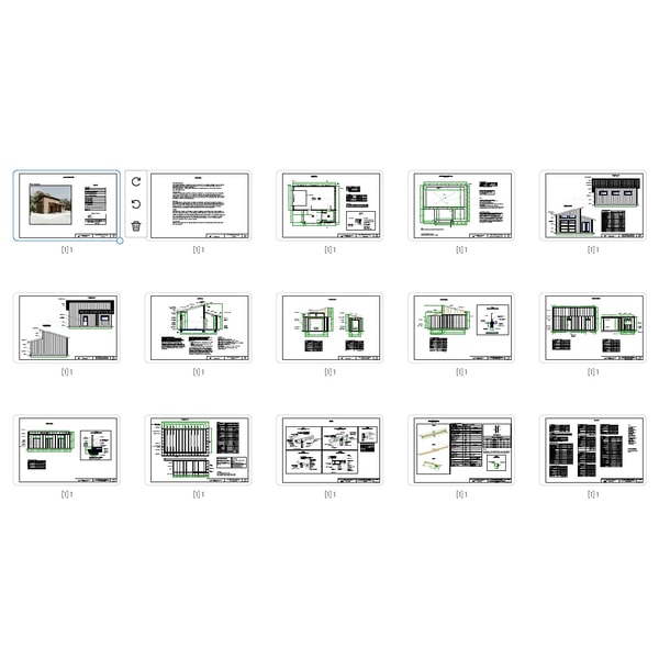1-Car Modern Detached Garage Plans, 24' x 28' Garage Bluepri - Inspire ...