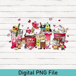 disney coffee valentines day png, coffee mickey and minnie png, disney valentine's day png, mickey minnie valentine png