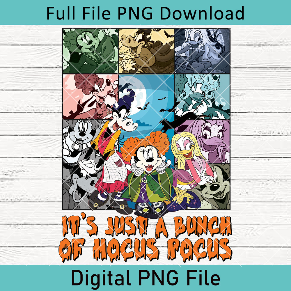 Its Just A Bunch Of Hocus Pocus Disney Hocus Pocus PNG Mickey And Friends Halloween Halloween Disney PNG WDW Disney 0
