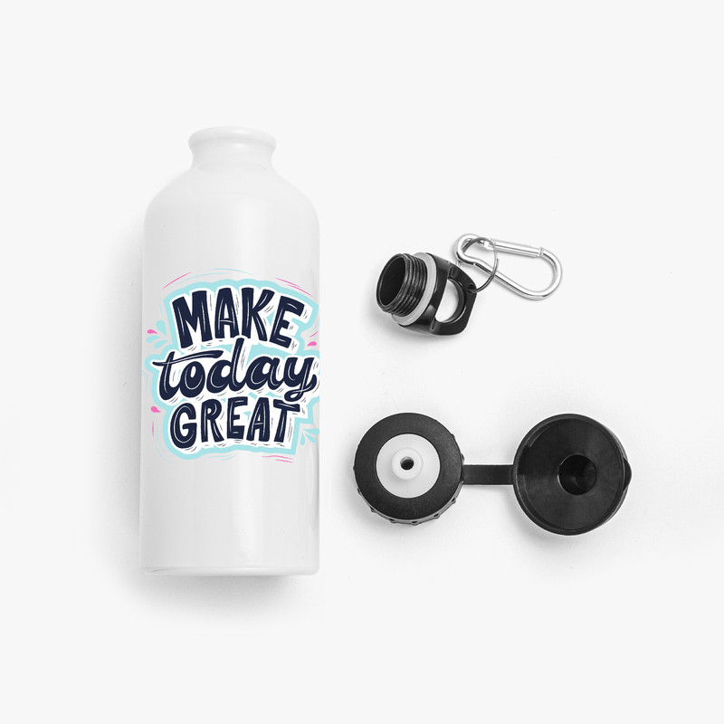 Custom 600ml MAKE TODAY GREAT POD Stainless Steel Sports Bottle 2