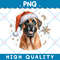 Christmas Boerboel Dog Ornament PNG 0
