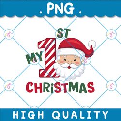 my 1st christmas png , baby's first christmas , my 1st xmas digital design, baby christmas ornament idea