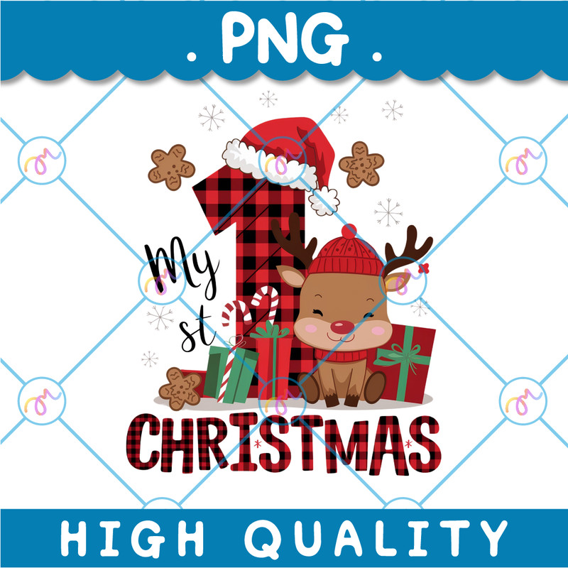 Babys 1st Christmas My 1st Christmas PNG My 1st Xmas Digital Design Baby Christmas Ornament Idea 0