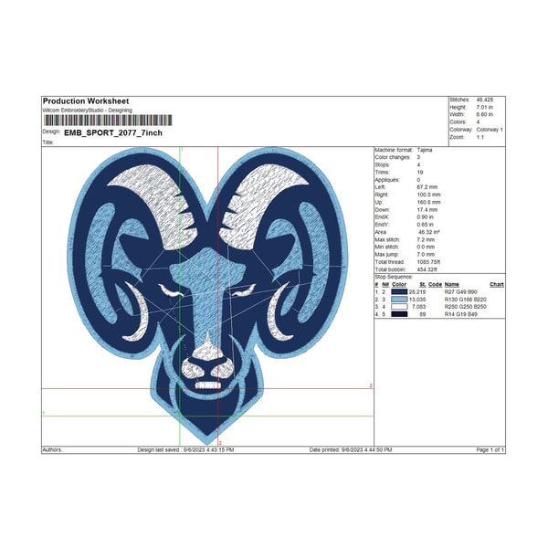 NCAA Logo Rhode Island Rams, Embroidery design, Embroidery F - Inspire ...