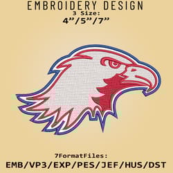 ncaa logo american university eagles, embroidery design, embroidery files, ncaa eagles, machine embroidery pattern