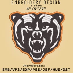 ncaa logo mercer bears, embroidery design, embroidery files, ncaa mercer bears, machine embroidery