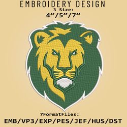 NCAA Logo SE Louisiana Lions, Embroidery design, Embroidery Files, NCAA SE Louisiana Lions, Machine Embroidery