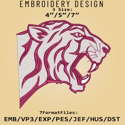 NCAA Logo Texas Southern Tigers, Embroidery design, Embroidery Files, NCAA Texas Southern Tigers, Machine Embroidery