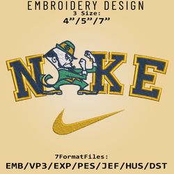 NCAA Logo Nike Notre Dame Fighting Irish Embroidery design, Embroidery Files, Machine Embroidery Pattern