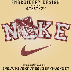 NCAA Logo Nike Texas A&M Aggies Embroidery design, Embroidery Files, Machine Embroidery Pattern