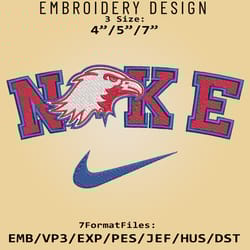 ncaa logo n.ike american university eagles embroidery design, embroidery files, machine embroidery pattern