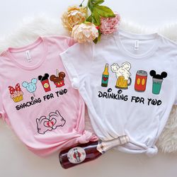Pregnancy Shirt, Disney Vacation, Snacking For Two Pregnancy Announcement Shirt, Disney Shirts For Couples, Funny Mom to