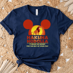 hakuna nodolla shirt, funny lion king shirt, funny disney shirts, disney hakuna matata lion king shirt, animal kingdom,
