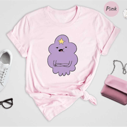 lumpy space princess adventure time shirt, adventure time shirt, cartoon characters shirt, cute cartoon shirt, cartoon l