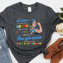 autism grandma personalized shirt, personalized autism shirt, autistic child nana, autism support