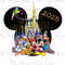 Disney World Mickey And Gang With Cinderella Castle And Tinkerbell 2 Image Png Digital File Sublima 0
