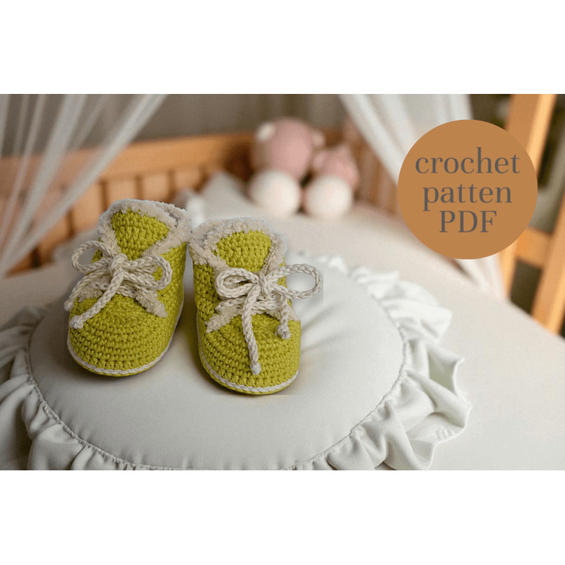 Baby High Tops Crochet Pattern For 1  3 Month 1