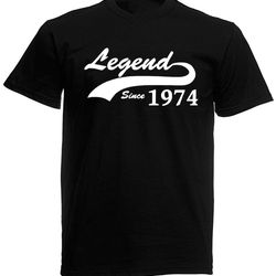 Legend Since 1974 Men's T-Shirt, 50th Birthday Gift For Men Him Dad Husband 50 Year Old Man