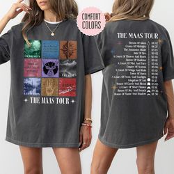 Sarah J. Maas Eras Tour Comfort Colors Shirt - The Maas Tour Tee, ACOTAR, Crescent City, Throne of Glass Merch, SJM Fan
