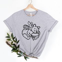 Winnie The Pooh Shirt, Piglet and Pooh Friends T-shirt, Cute Winnie The Pooh Disney Shirt, Pooh and Piglet