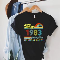 40th birthday shirt,vintage 1983 t shirt,40th birthday gift for men,daughter gift from dad,turning 40 tee,1983 vintage t