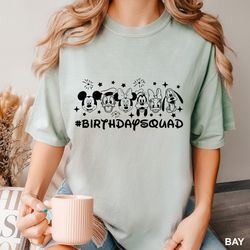 Disney birthday squad shirt, mickey mouse, disney squad shirt, birthday shirt, disney shirts, disney characters shirt
