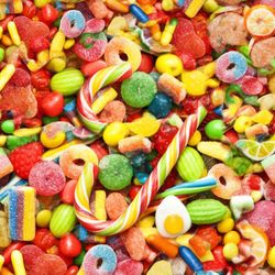 variety of candy pattern tileable repeating pattern