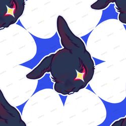 cartoon rabbit 23 pattern tileable repeating pattern
