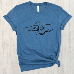 dog human fist bump shirt, fist bump and dog paw shirt, dog lover gift, dog mom gift shirt, dog dad shirt gift, dog owne