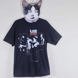 1988 u2 rattle and hum concert tee - 1980s rock tshirt, bono, the edge, irish rock, rockumentary - 50/50, spring label -