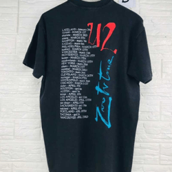 vintage u2 irish rock band zoo tv tour 1991 l size t shirt